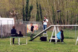 Jeanette Sams-Dodd deltager med Hannah i foto session til en reklame.